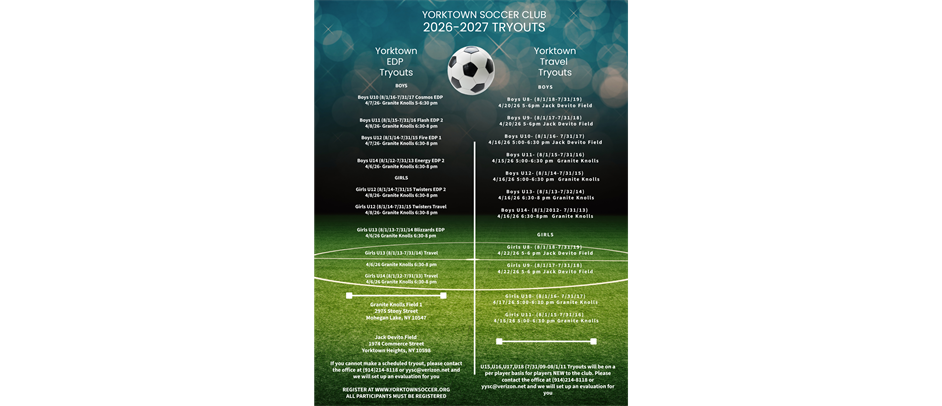 2026 Fall - 2027 Spring EDP/Travel Tryouts